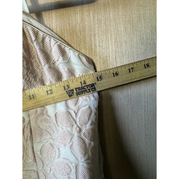 Shoshanna Midnight Blush Pink Floral Strapless Hi-Lo Dress Size 8 - Picture 2 of 6